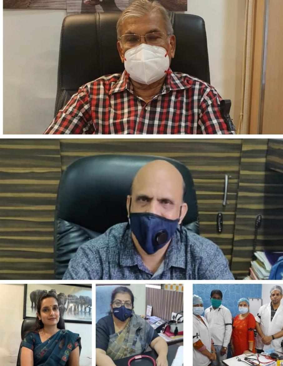 डॉक्टर्स ने काली पट्टी बांधकर किया काम 1 Itarsi dr
