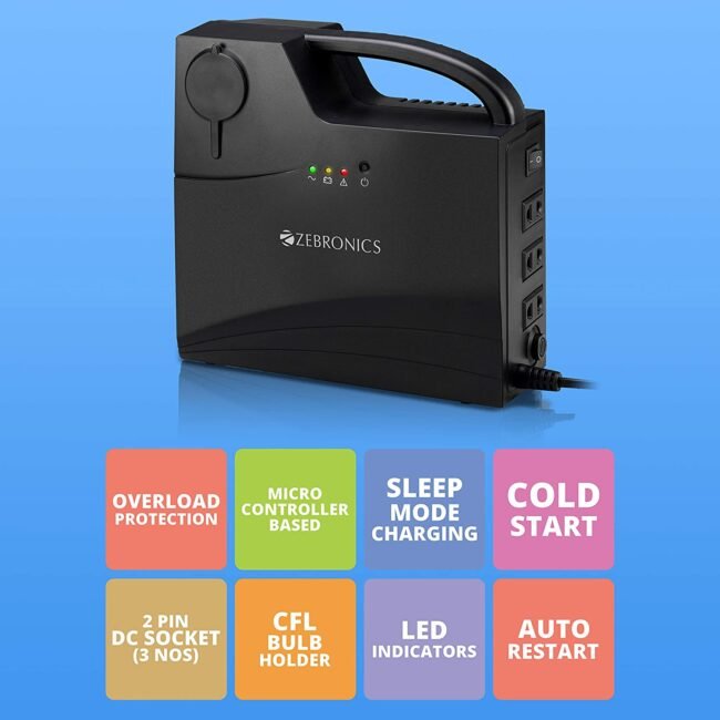 Zebronics ZEB CU5013 Portable CFL UPS 3