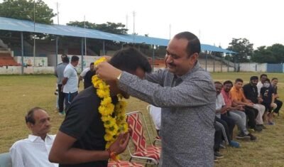 विक्रम अवार्ड के लिए किया विवेक सागर का सम्मान 3 sports day DHA 1