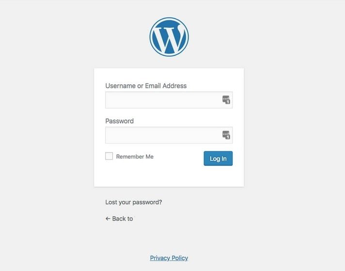 wp login