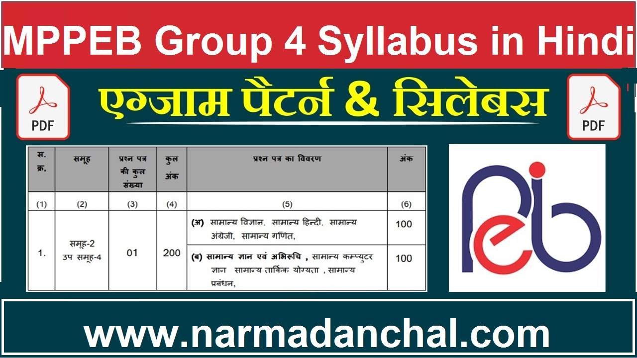 MPPEB Group 4 Syllabus in Hindi 2023