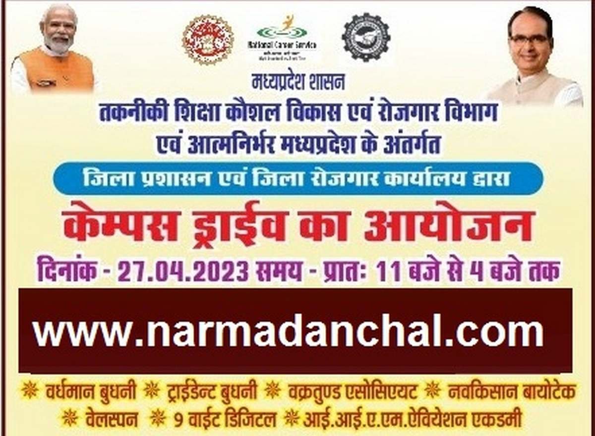 Rojgar Mela Narmadapuram 2023