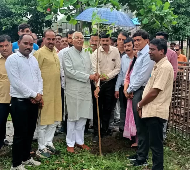 गांधी वाचनालय में प्रारंभ हुआ उप लोक सेवा केंद्र, विधायक डॉ शर्मा ने किया शुभारंभ 2 Plant 1