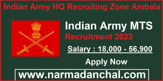 Army HQ Zone Ambala Bharti