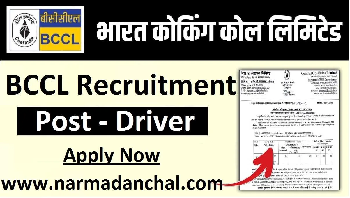 BCCL Driver Recruitment 2024