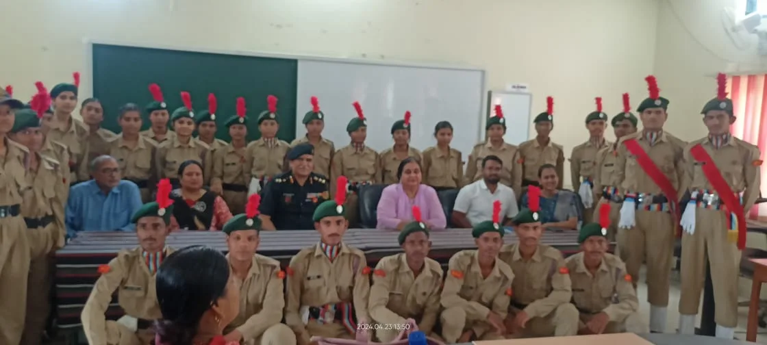 कर्नल हरदीप सिंह ने किया एमजीएम कालेज में एनसीसी यूनिट का निरीक्षण 1 Ncc jpg