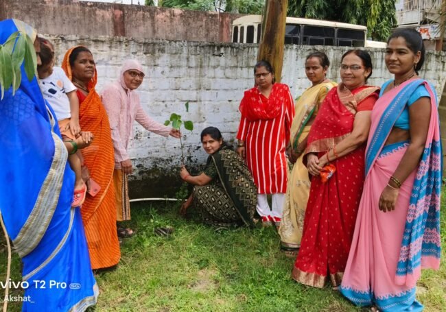 Saplings planted in Kasturba Ward on the occasion of National Nutrition Month 2024