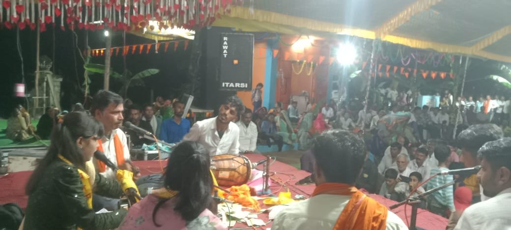 Rural devotees remained immersed in Bhaktiras throughout the night with bhajans.