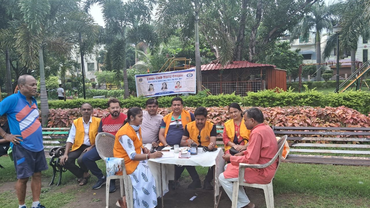 Lions Club couple organized a health checkup camp, 84 were examined, 27 were found to have elevated sugar levels.