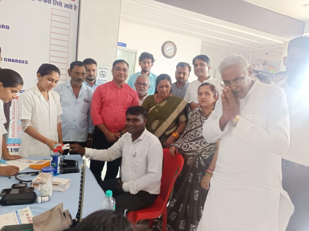 BJP organizes free health testing camp under Swachhata Hi Seva Pakhwada