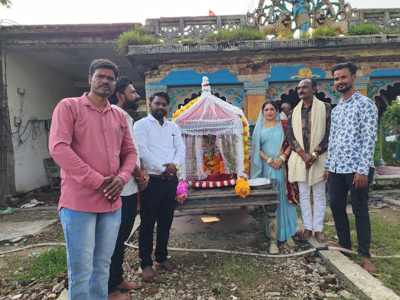 Procession taken out on the holy occasion of Dol Gyaras