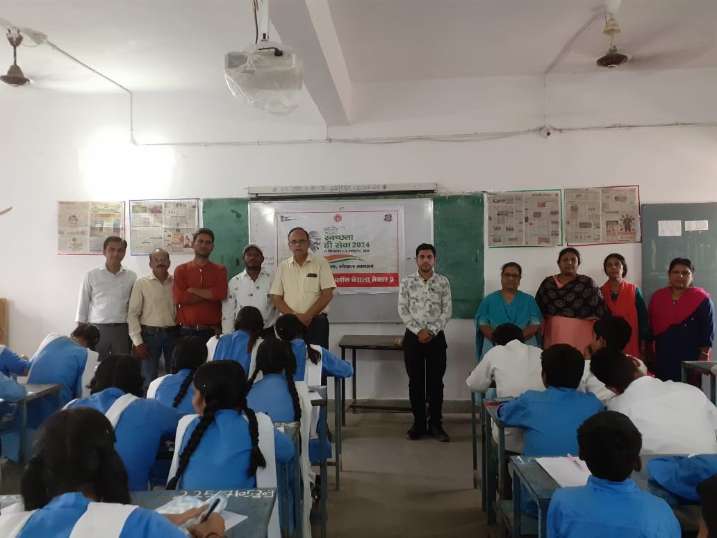 स्वच्छता ही सेवा अभियान अंतर्गत जुझारपुर स्कूल में रंगोली और निबंध प्रतियोगिता हुई 1 Rangoli and essay competition was held in Jujharpur school under Swachhata Hi Seva campaign.