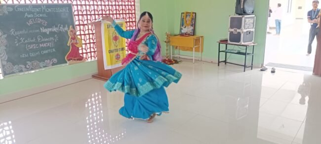 Kathak dancer Nainika Ghosh performed in Green Point School