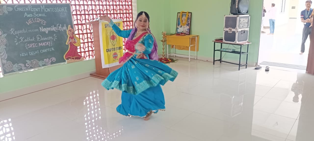 Kathak dancer Nainika Ghosh performed in Green Point School