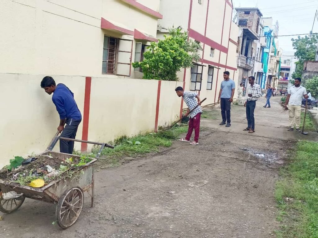 Councilor launched a special cleaning campaign in his ward regarding Navratri festival.