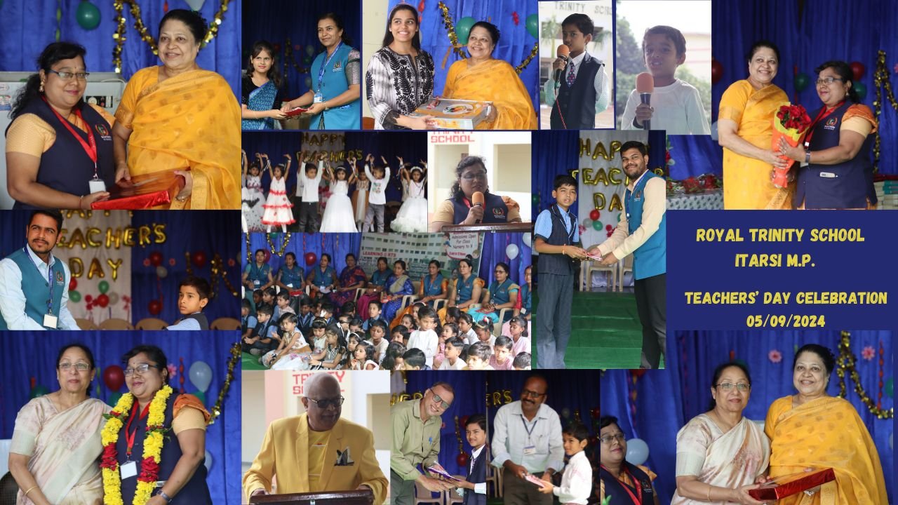 Students gave a colorful presentation on Teacher's Day in Royal Trinity School