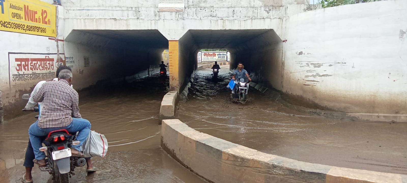 Work started due to councilors' warning, but water from underbridge not completely drained