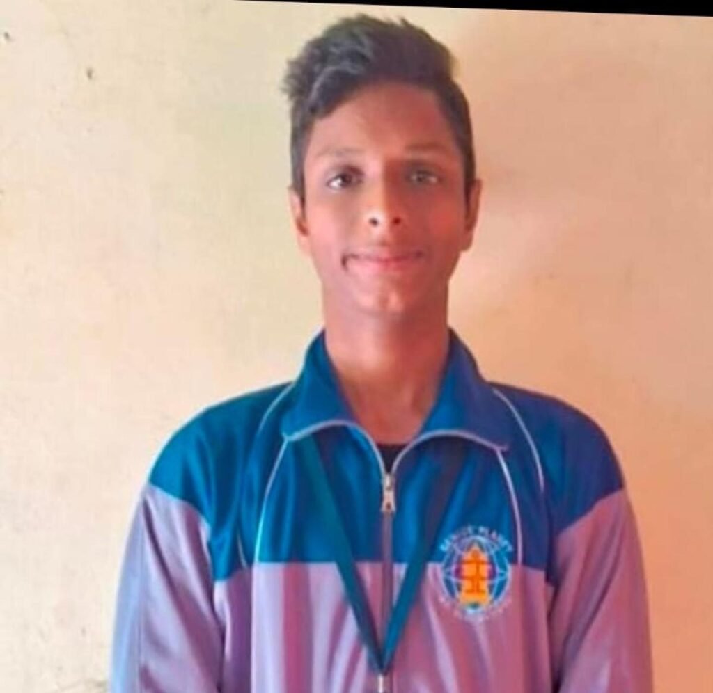 Footballer Suraj showed his skills in division level competition