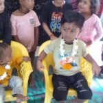 Children's birthday celebrated in Anganwadi center