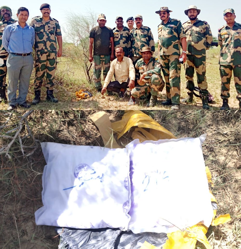 Drone and heroin worth Rs 11 crore recovered on India-Pakistan international border