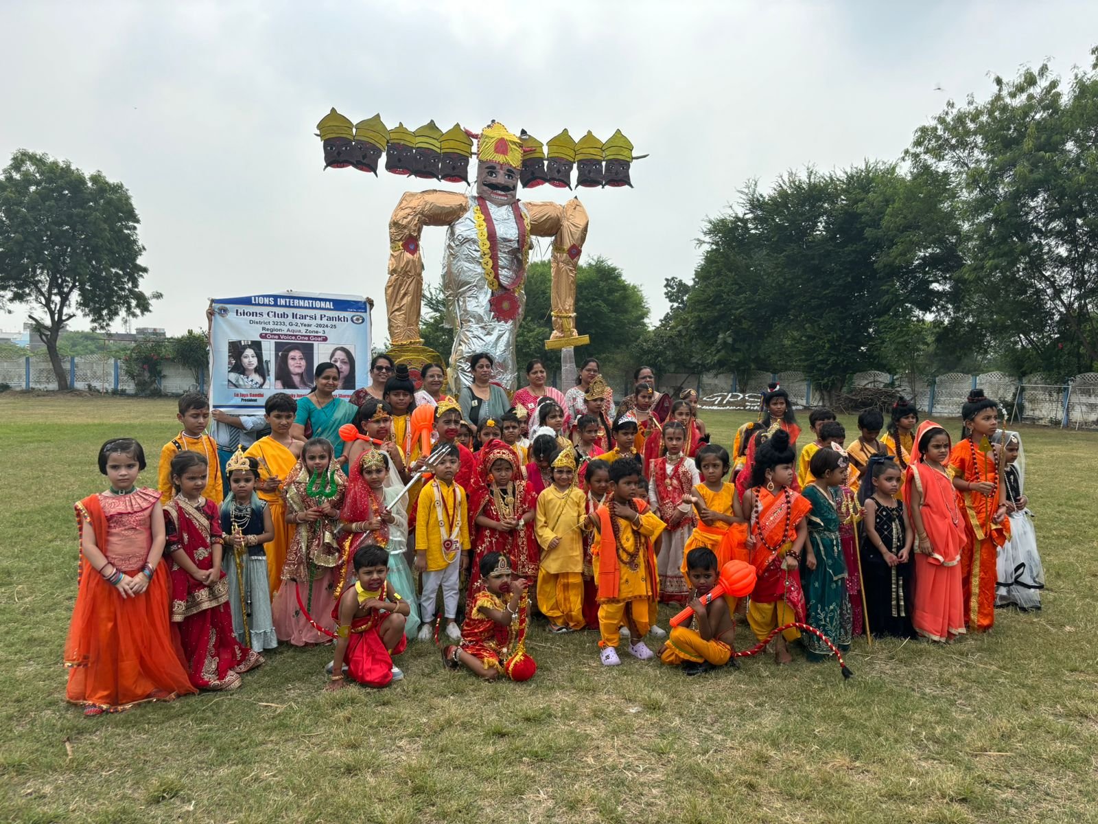 Dussehra festival celebrated with pomp in Genius Planet School