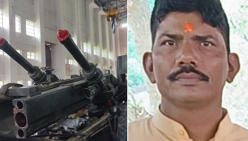 Jabalpur: Employee dies due to heavy cradle falling while repairing cannon in Army Base Workshop