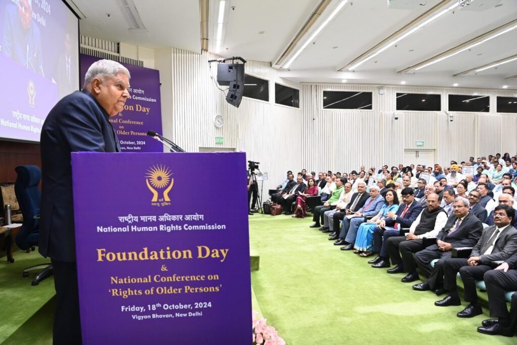 On the occasion of the Foundation Day of National Human Rights Commission (NHRC) at Vigyan Bhawan, New Delhi.