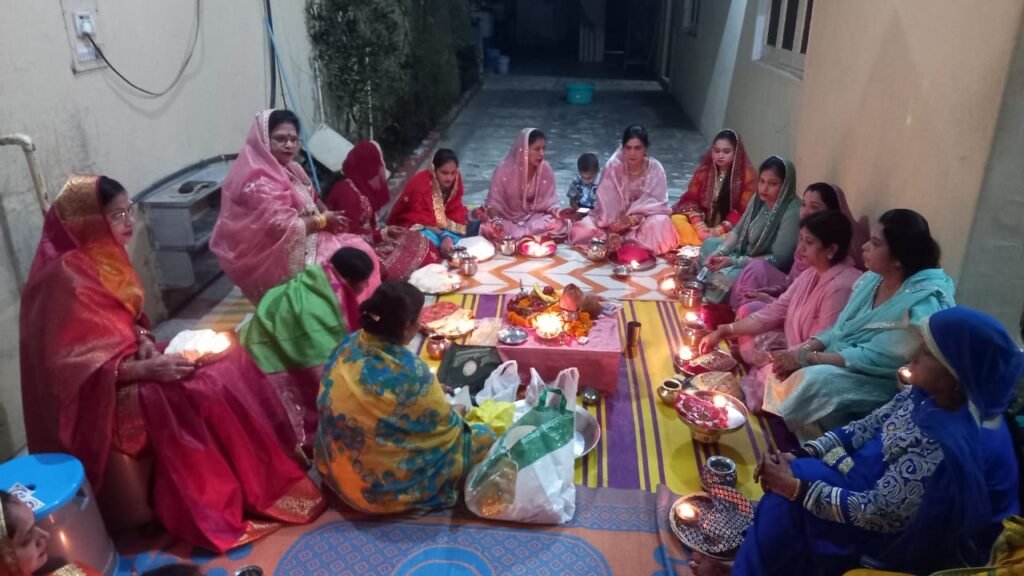 Married women kept Karva Chauth fast for the long life of their husbands.