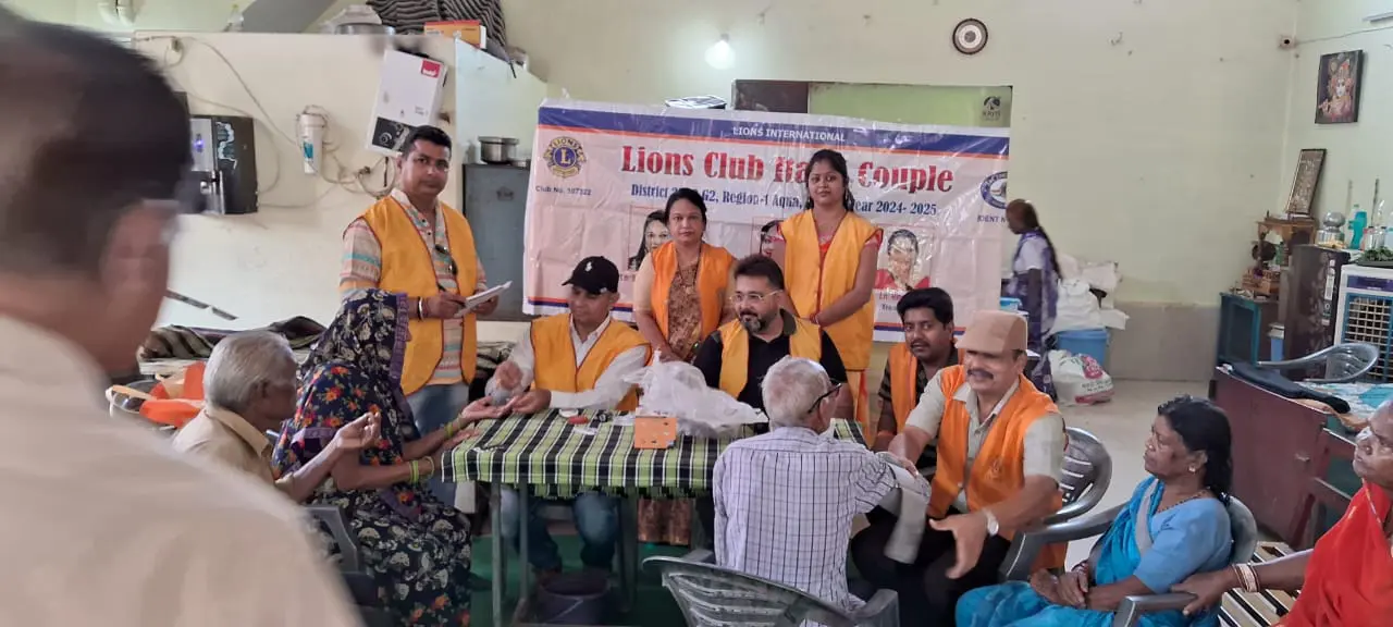 Lions Club couple organizes health check-up camp in old age home