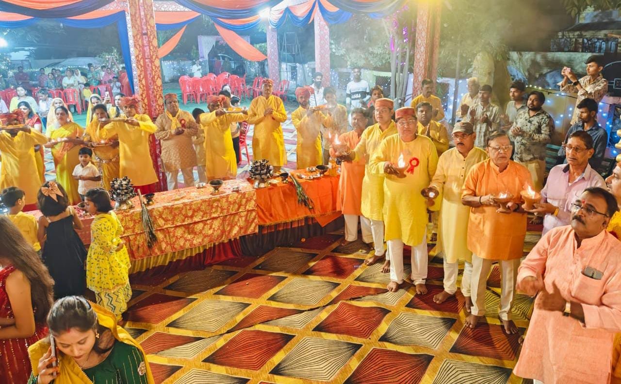 Maha Aarti of Maa Durga in Sai Dham Samiti Chayan Colony