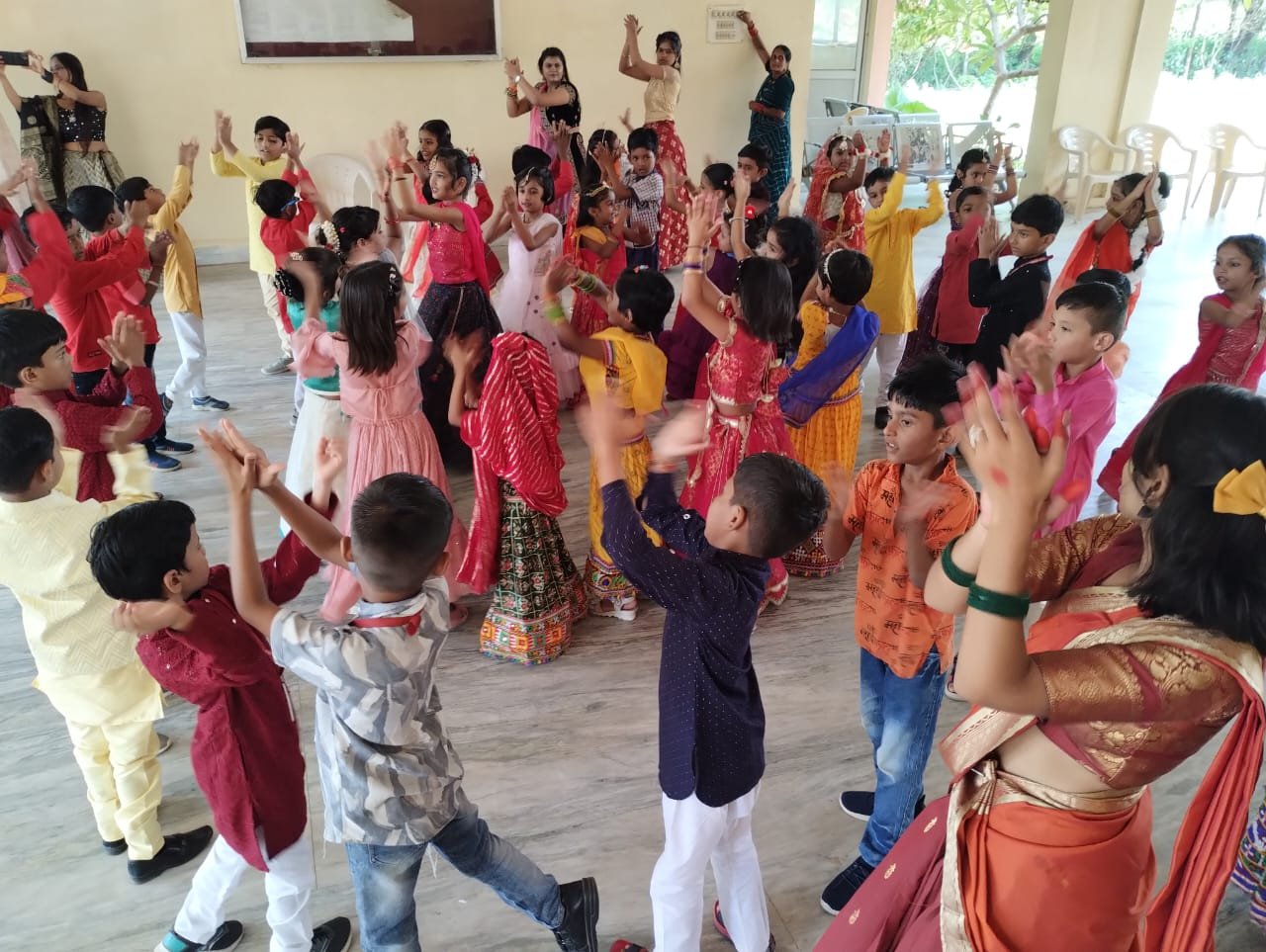 Garba festival celebrated in Maa Narmada school on the auspicious occasion of Navratri
