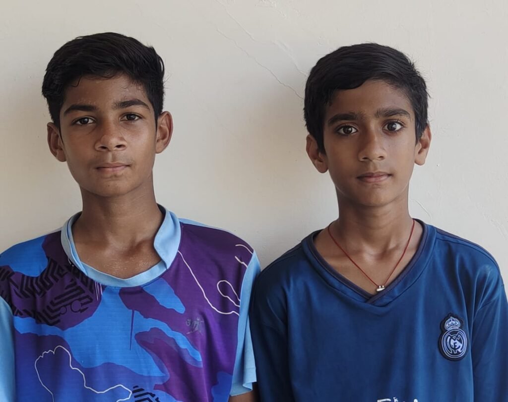 Naitik and Lavi selected for state level school football competition