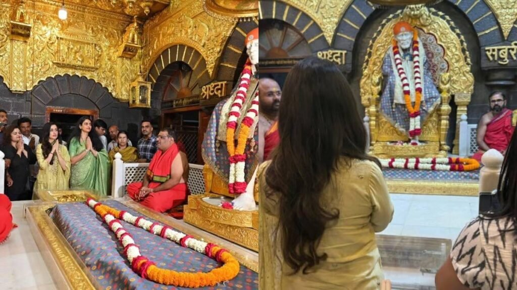 Actress Shraddha Kapoor reached Shirdi for darshan after the film became a blockbuster.