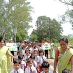 Children of TRM School took out cleanliness awareness rally