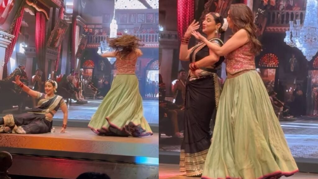 Vidya Balan fell on stage while dancing on 'Aami Je Tomar'