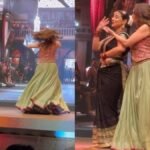 Vidya Balan fell on stage while dancing on 'Aami Je Tomar'