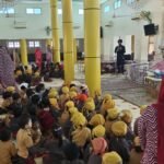 Children reach Gurudwara to learn equality towards all religions since childhood.