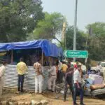 Revenue and police forces removed illegal encroachment in Bandrabhan