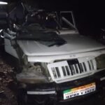 Accident of former district president of Kesla block of Madhya Pradesh, wife dies