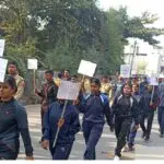 NCC cadets took out Thalassemia Sickle Cell Disease Awareness Rally