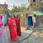 Municipal President Neetu Mahendra Yadav inspected the newly constructed road