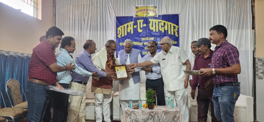 Pramod Pagare honored for the rejuvenation done in Shantidham