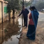 Main pipeline damaged near Convent School, Mayor and Chairman reached immediately