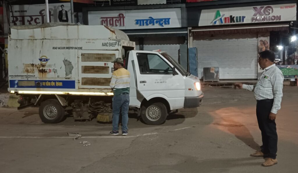 Sweeping machine will run throughout the night, citizens will get freedom from dust