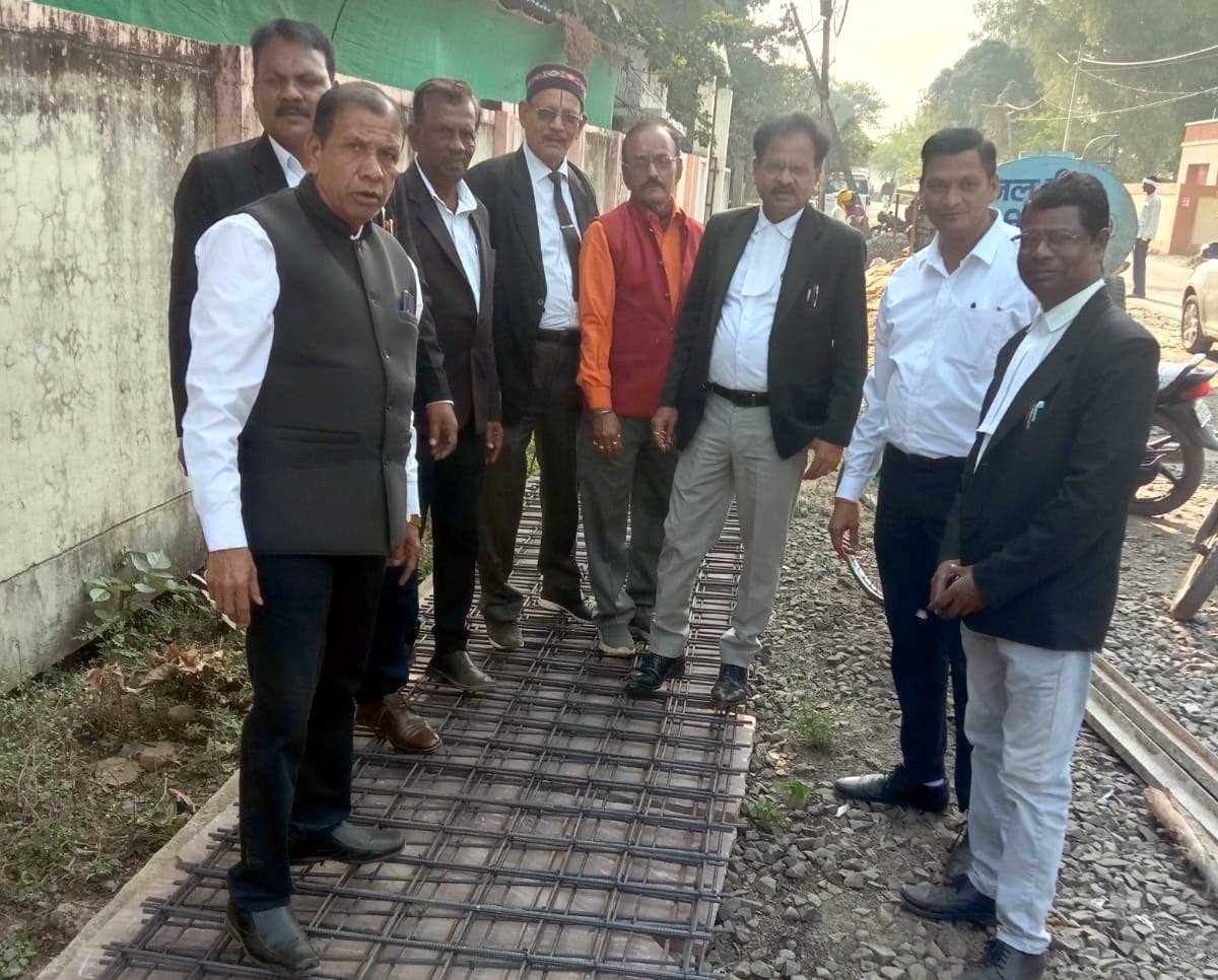 Vehicle stand construction work started in the court premises