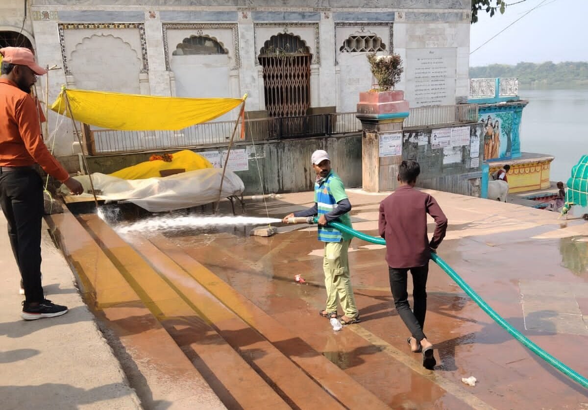 Municipality made preparations for Sran on Kartik Purnima