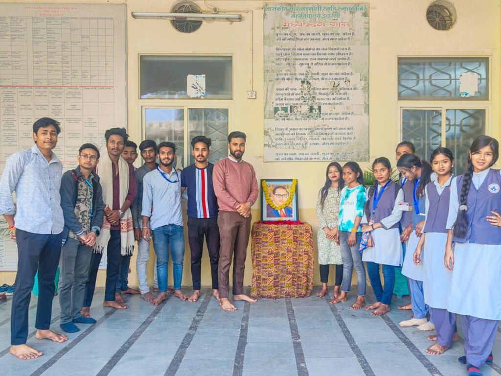 ABVP celebrated Social Harmony Day on the death anniversary of Dr. Ambedkar.