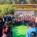 Sweaters and sweets distributed to 120 children in Government Secondary School Sankheda