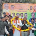 Workers welcomed the newly appointed Old Itarsi Mandal President