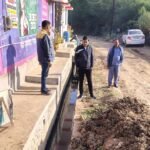 Drain Chowk near CPE Gate, Mayor made arrangements smoothly